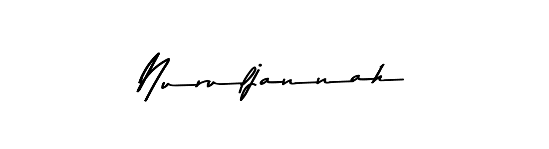 The best way (Asem Kandis PERSONAL USE) to make a short signature is to pick only two or three words in your name. The name Nuruljannah include a total of six letters. For converting this name. Nuruljannah signature style 9 images and pictures png