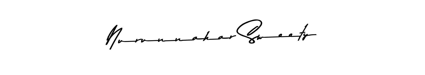 Similarly Asem Kandis PERSONAL USE is the best handwritten signature design. Signature creator online .You can use it as an online autograph creator for name Nurunnahar Sweety. Nurunnahar Sweety signature style 9 images and pictures png