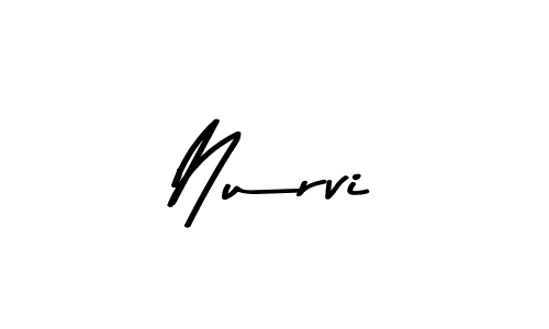 You should practise on your own different ways (Asem Kandis PERSONAL USE) to write your name (Nurvi) in signature. don't let someone else do it for you. Nurvi signature style 9 images and pictures png