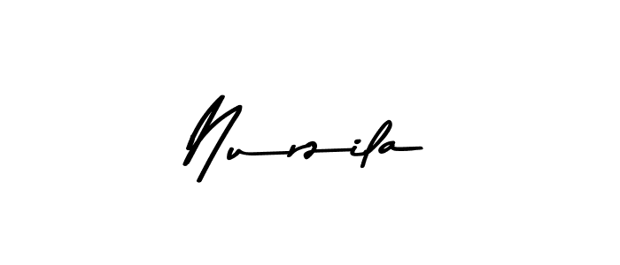 Nurzila stylish signature style. Best Handwritten Sign (Asem Kandis PERSONAL USE) for my name. Handwritten Signature Collection Ideas for my name Nurzila. Nurzila signature style 9 images and pictures png