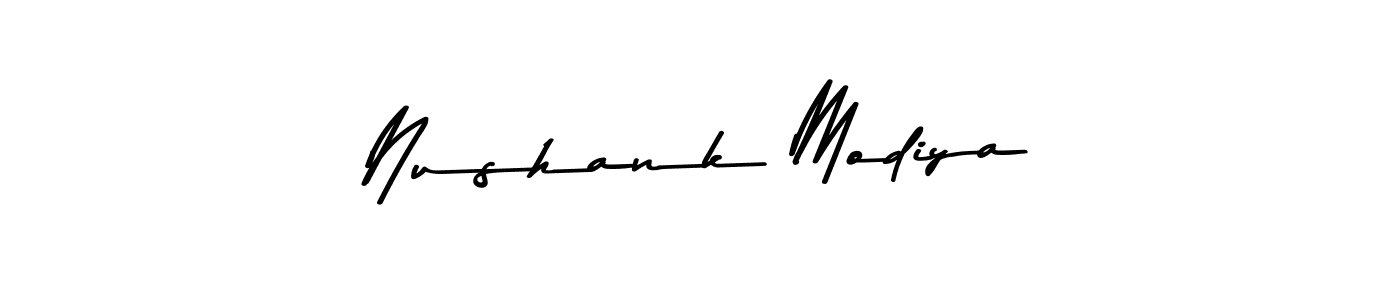 It looks lik you need a new signature style for name Nushank Modiya. Design unique handwritten (Asem Kandis PERSONAL USE) signature with our free signature maker in just a few clicks. Nushank Modiya signature style 9 images and pictures png
