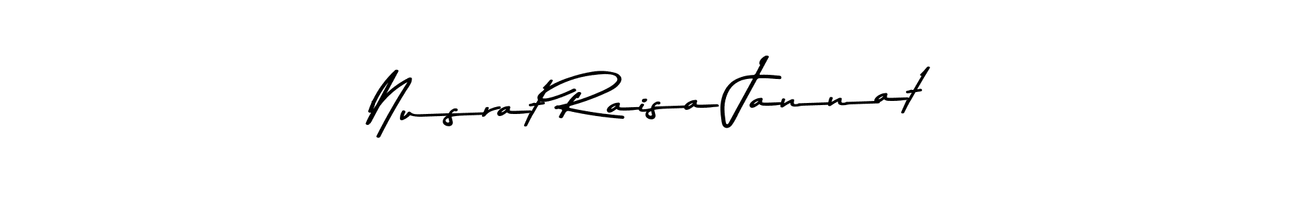 Nusrat Raisa Jannat stylish signature style. Best Handwritten Sign (Asem Kandis PERSONAL USE) for my name. Handwritten Signature Collection Ideas for my name Nusrat Raisa Jannat. Nusrat Raisa Jannat signature style 9 images and pictures png