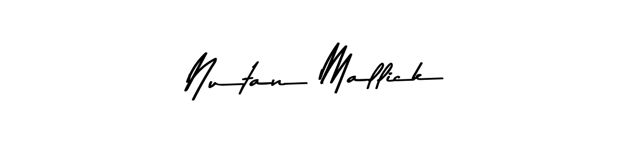 Design your own signature with our free online signature maker. With this signature software, you can create a handwritten (Asem Kandis PERSONAL USE) signature for name Nutan Mallick. Nutan Mallick signature style 9 images and pictures png