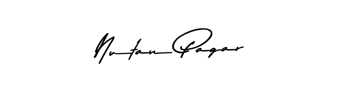Use a signature maker to create a handwritten signature online. With this signature software, you can design (Asem Kandis PERSONAL USE) your own signature for name Nutan Pagar. Nutan Pagar signature style 9 images and pictures png