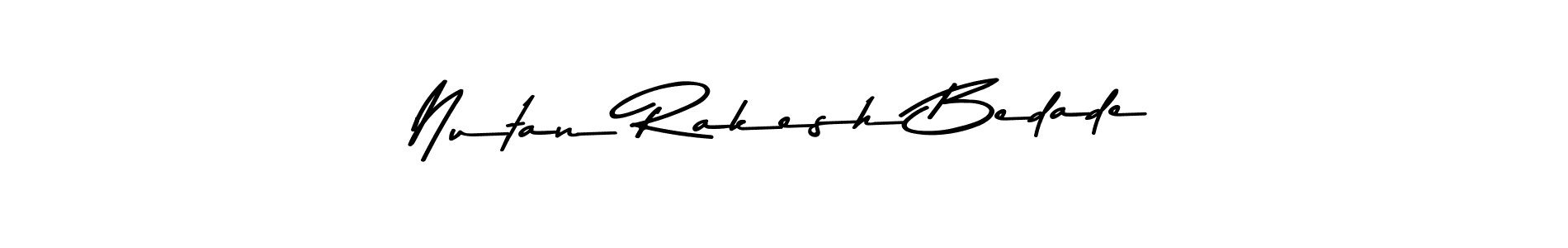 Design your own signature with our free online signature maker. With this signature software, you can create a handwritten (Asem Kandis PERSONAL USE) signature for name Nutan Rakesh Bedade. Nutan Rakesh Bedade signature style 9 images and pictures png