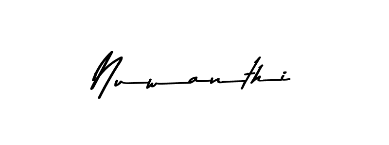 How to make Nuwanthi signature? Asem Kandis PERSONAL USE is a professional autograph style. Create handwritten signature for Nuwanthi name. Nuwanthi signature style 9 images and pictures png