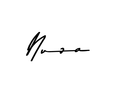How to make Nuza signature? Asem Kandis PERSONAL USE is a professional autograph style. Create handwritten signature for Nuza name. Nuza signature style 9 images and pictures png