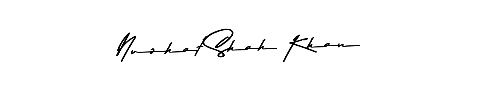 Here are the top 10 professional signature styles for the name Nuzhat Shah Khan. These are the best autograph styles you can use for your name. Nuzhat Shah Khan signature style 9 images and pictures png