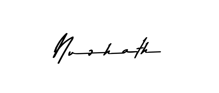 Make a beautiful signature design for name Nuzhath. Use this online signature maker to create a handwritten signature for free. Nuzhath signature style 9 images and pictures png