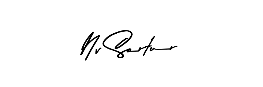 Make a beautiful signature design for name Nv Sortur. Use this online signature maker to create a handwritten signature for free. Nv Sortur signature style 9 images and pictures png