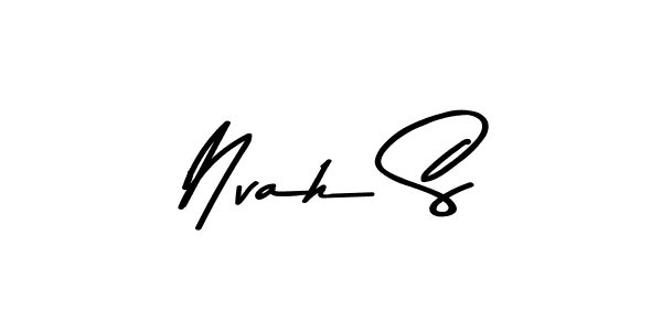 Also You can easily find your signature by using the search form. We will create Nvah S name handwritten signature images for you free of cost using Asem Kandis PERSONAL USE sign style. Nvah S signature style 9 images and pictures png