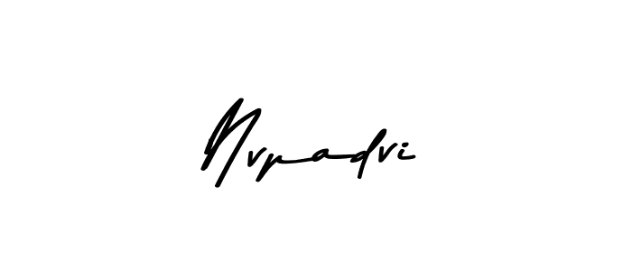 Make a beautiful signature design for name Nvpadvi. With this signature (Asem Kandis PERSONAL USE) style, you can create a handwritten signature for free. Nvpadvi signature style 9 images and pictures png