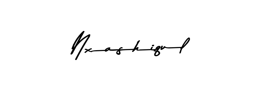 Make a beautiful signature design for name Nxashiqul. With this signature (Asem Kandis PERSONAL USE) style, you can create a handwritten signature for free. Nxashiqul signature style 9 images and pictures png