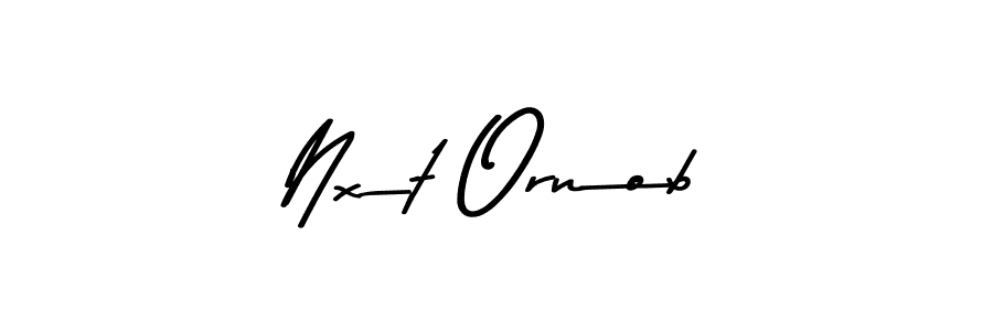 Make a beautiful signature design for name Nxt Ornob. With this signature (Asem Kandis PERSONAL USE) style, you can create a handwritten signature for free. Nxt Ornob signature style 9 images and pictures png