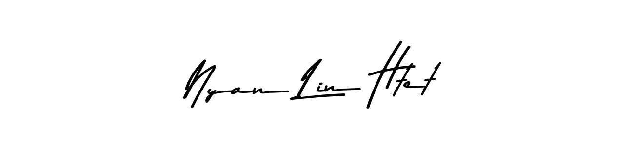 Here are the top 10 professional signature styles for the name Nyan Lin Htet. These are the best autograph styles you can use for your name. Nyan Lin Htet signature style 9 images and pictures png