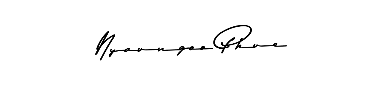 Make a beautiful signature design for name Nyaungoo Phue. With this signature (Asem Kandis PERSONAL USE) style, you can create a handwritten signature for free. Nyaungoo Phue signature style 9 images and pictures png