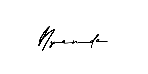 Nyende stylish signature style. Best Handwritten Sign (Asem Kandis PERSONAL USE) for my name. Handwritten Signature Collection Ideas for my name Nyende. Nyende signature style 9 images and pictures png