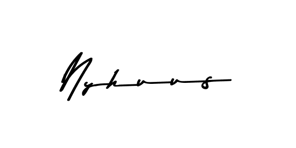 This is the best signature style for the Nyhuus name. Also you like these signature font (Asem Kandis PERSONAL USE). Mix name signature. Nyhuus signature style 9 images and pictures png