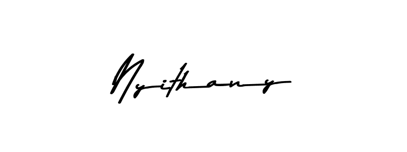 Use a signature maker to create a handwritten signature online. With this signature software, you can design (Asem Kandis PERSONAL USE) your own signature for name Nyithany. Nyithany signature style 9 images and pictures png
