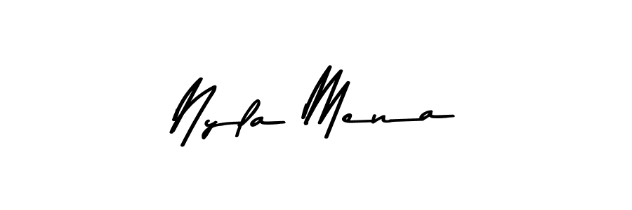 How to make Nyla Mena signature? Asem Kandis PERSONAL USE is a professional autograph style. Create handwritten signature for Nyla Mena name. Nyla Mena signature style 9 images and pictures png