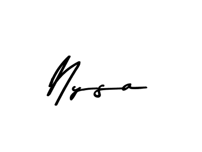 This is the best signature style for the Nysa name. Also you like these signature font (Asem Kandis PERSONAL USE). Mix name signature. Nysa signature style 9 images and pictures png