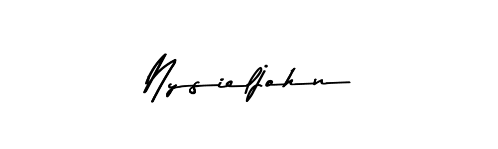 Also we have Nysieljohn name is the best signature style. Create professional handwritten signature collection using Asem Kandis PERSONAL USE autograph style. Nysieljohn signature style 9 images and pictures png