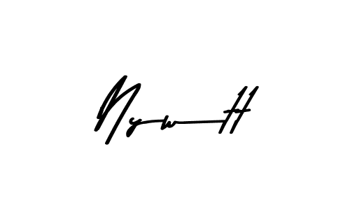 if you are searching for the best signature style for your name Nywtt. so please give up your signature search. here we have designed multiple signature styles  using Asem Kandis PERSONAL USE. Nywtt signature style 9 images and pictures png
