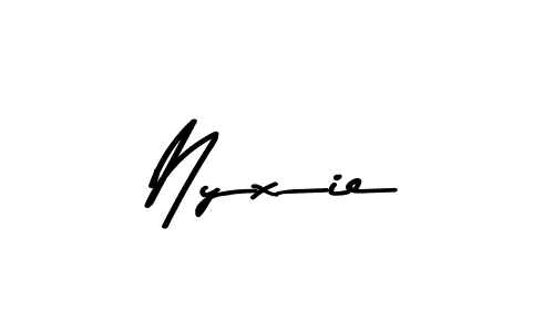 How to Draw Nyxie signature style? Asem Kandis PERSONAL USE is a latest design signature styles for name Nyxie. Nyxie signature style 9 images and pictures png