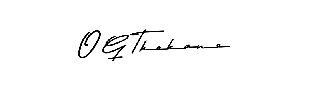 Asem Kandis PERSONAL USE is a professional signature style that is perfect for those who want to add a touch of class to their signature. It is also a great choice for those who want to make their signature more unique. Get O G Thokane name to fancy signature for free. O G Thokane signature style 9 images and pictures png