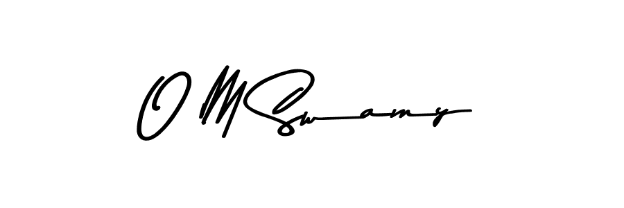 How to make O M Swamy signature? Asem Kandis PERSONAL USE is a professional autograph style. Create handwritten signature for O M Swamy name. O M Swamy signature style 9 images and pictures png