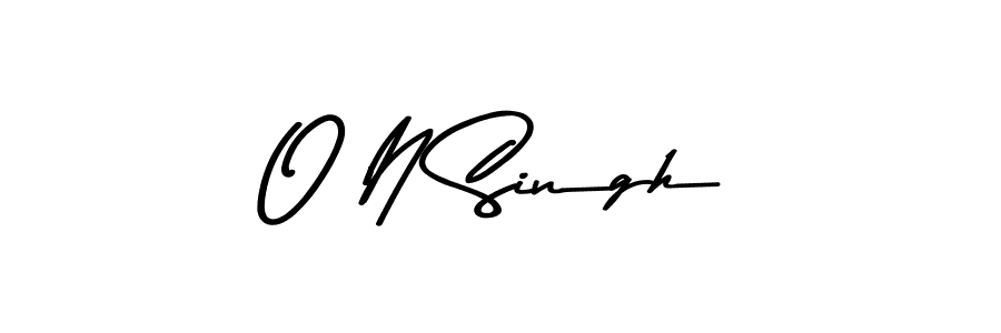 Create a beautiful signature design for name O N Singh. With this signature (Asem Kandis PERSONAL USE) fonts, you can make a handwritten signature for free. O N Singh signature style 9 images and pictures png
