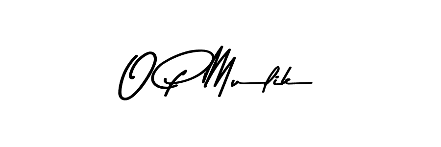 How to make O P Mulik signature? Asem Kandis PERSONAL USE is a professional autograph style. Create handwritten signature for O P Mulik name. O P Mulik signature style 9 images and pictures png