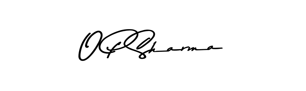 Also You can easily find your signature by using the search form. We will create O P Sharma name handwritten signature images for you free of cost using Asem Kandis PERSONAL USE sign style. O P Sharma signature style 9 images and pictures png