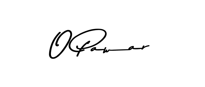 How to make O Pawar signature? Asem Kandis PERSONAL USE is a professional autograph style. Create handwritten signature for O Pawar name. O Pawar signature style 9 images and pictures png