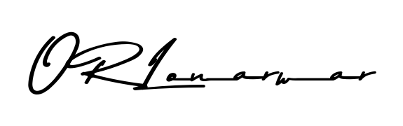 Get inspired by this graceful Asem Kandis PERSONAL USE signature style for name O R Lonarwar. Smooth loops and balanced proportions for everyday use. O R Lonarwar signature style 9 images and pictures png