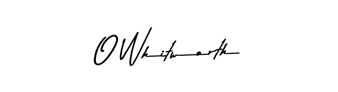 Design your own signature with our free online signature maker. With this signature software, you can create a handwritten (Asem Kandis PERSONAL USE) signature for name O Whitworth. O Whitworth signature style 9 images and pictures png