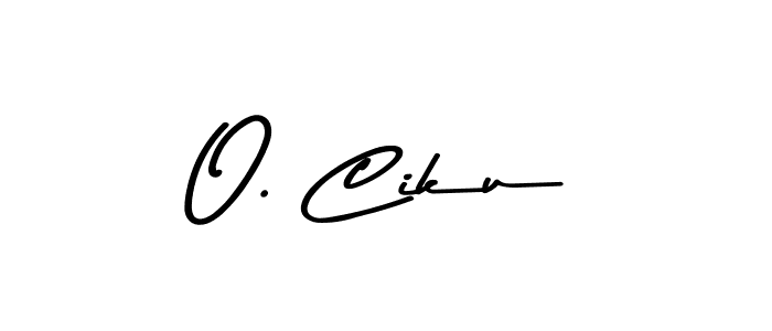 You should practise on your own different ways (Asem Kandis PERSONAL USE) to write your name (O. Ciku) in signature. don't let someone else do it for you. O. Ciku signature style 9 images and pictures png