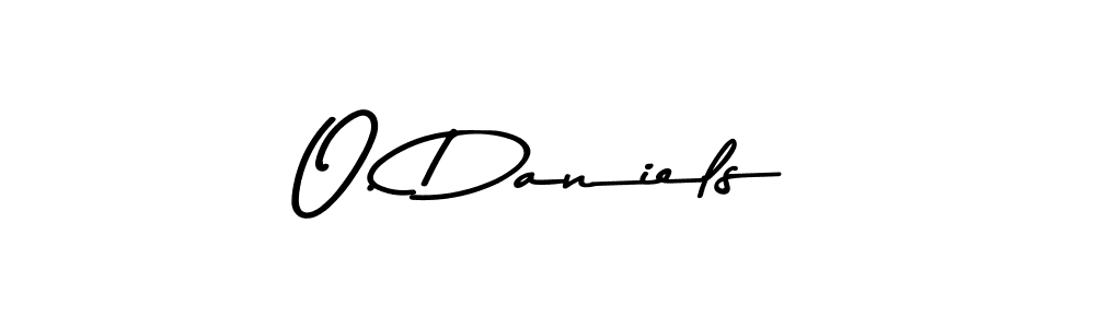 Make a beautiful signature design for name O. Daniels. With this signature (Asem Kandis PERSONAL USE) style, you can create a handwritten signature for free. O. Daniels signature style 9 images and pictures png