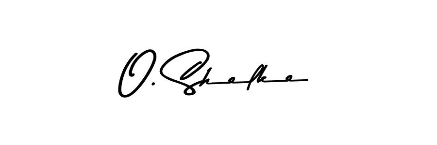 You should practise on your own different ways (Asem Kandis PERSONAL USE) to write your name (O. Shelke) in signature. don't let someone else do it for you. O. Shelke signature style 9 images and pictures png