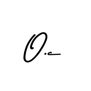 The best way (Asem Kandis PERSONAL USE) to make a short signature is to pick only two or three words in your name. The name O.c include a total of six letters. For converting this name. O.c signature style 9 images and pictures png