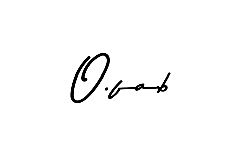 You should practise on your own different ways (Asem Kandis PERSONAL USE) to write your name (O.fab) in signature. don't let someone else do it for you. O.fab signature style 9 images and pictures png