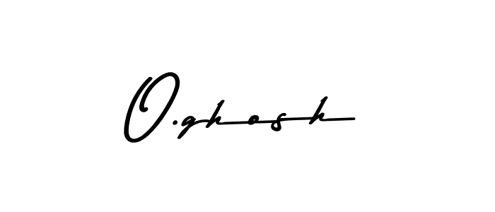 Create a beautiful signature design for name O.ghosh. With this signature (Asem Kandis PERSONAL USE) fonts, you can make a handwritten signature for free. O.ghosh signature style 9 images and pictures png