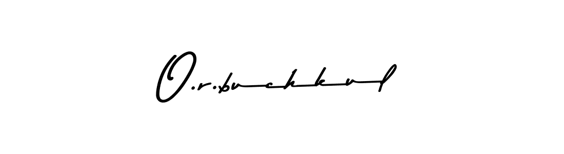 The best way (Asem Kandis PERSONAL USE) to make a short signature is to pick only two or three words in your name. The name O.r.buchkul include a total of six letters. For converting this name. O.r.buchkul signature style 9 images and pictures png