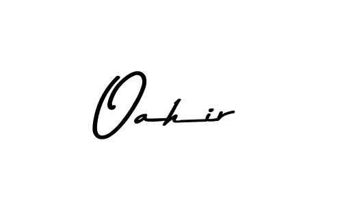 How to make Oahir name signature. Use Asem Kandis PERSONAL USE style for creating short signs online. This is the latest handwritten sign. Oahir signature style 9 images and pictures png