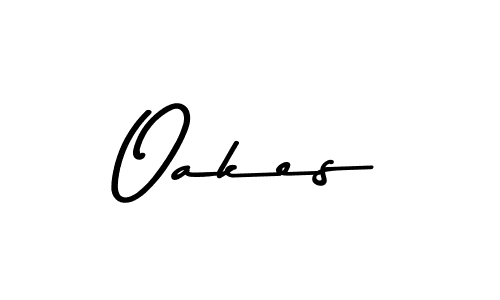 How to make Oakes name signature. Use Asem Kandis PERSONAL USE style for creating short signs online. This is the latest handwritten sign. Oakes signature style 9 images and pictures png