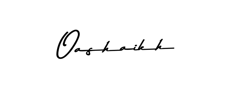 Use a signature maker to create a handwritten signature online. With this signature software, you can design (Asem Kandis PERSONAL USE) your own signature for name Oashaikh. Oashaikh signature style 9 images and pictures png