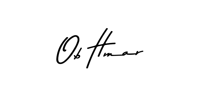 How to Draw Ob Hmar signature style? Asem Kandis PERSONAL USE is a latest design signature styles for name Ob Hmar. Ob Hmar signature style 9 images and pictures png