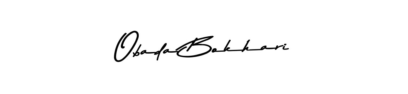 Create a beautiful signature design for name Obada Bokhari. With this signature (Asem Kandis PERSONAL USE) fonts, you can make a handwritten signature for free. Obada Bokhari signature style 9 images and pictures png