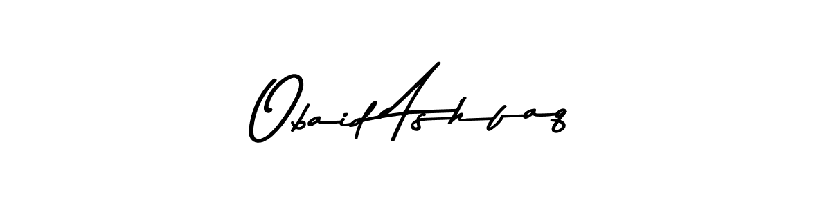 Make a beautiful signature design for name Obaid Ashfaq. With this signature (Asem Kandis PERSONAL USE) style, you can create a handwritten signature for free. Obaid Ashfaq signature style 9 images and pictures png