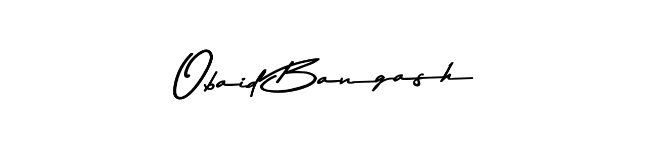 How to make Obaid Bangash signature? Asem Kandis PERSONAL USE is a professional autograph style. Create handwritten signature for Obaid Bangash name. Obaid Bangash signature style 9 images and pictures png